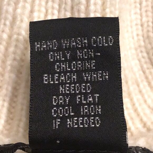 Design 365 Cream Cozy Puff Sleeve Collared Pullover Thick Knit Sweater - Picture 16 of 16